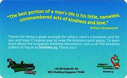 Singapore Kindness Movement Back
