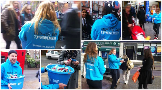 Free chocolates given out for Kindness Day UK!